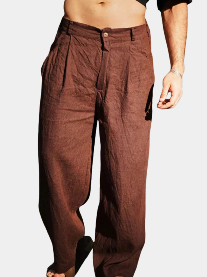 Geoffrey | Relaxed Linen Trousers