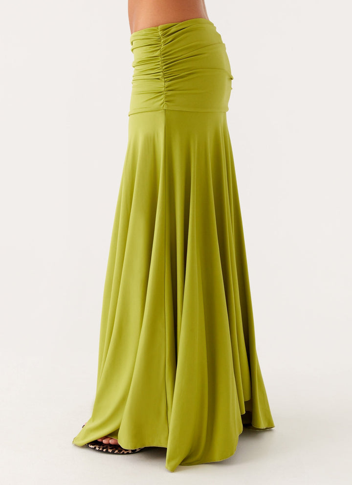 Sabrina | Ruched Crop & Maxi Skirt Set