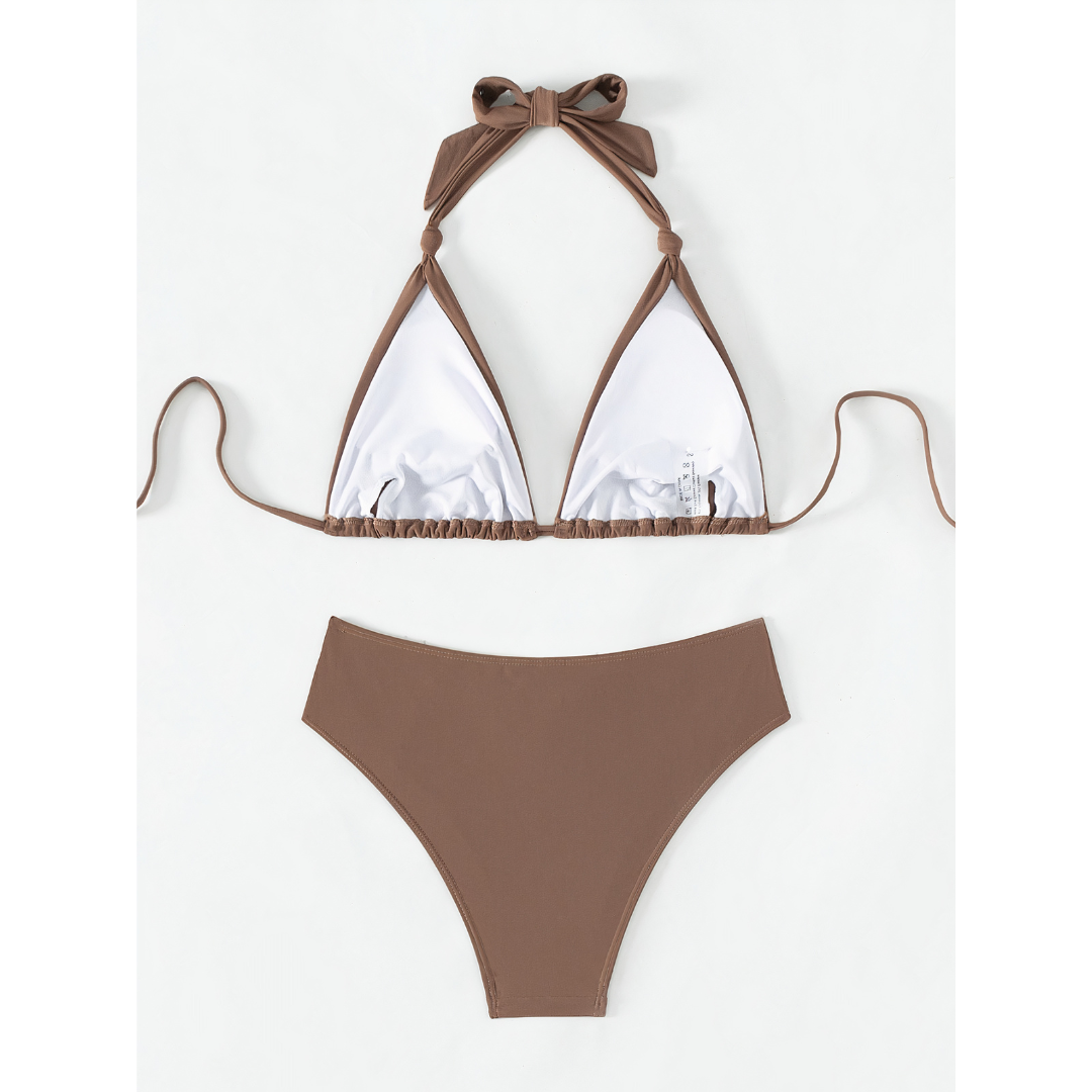 Camila | Knotted Halter Bikini Set