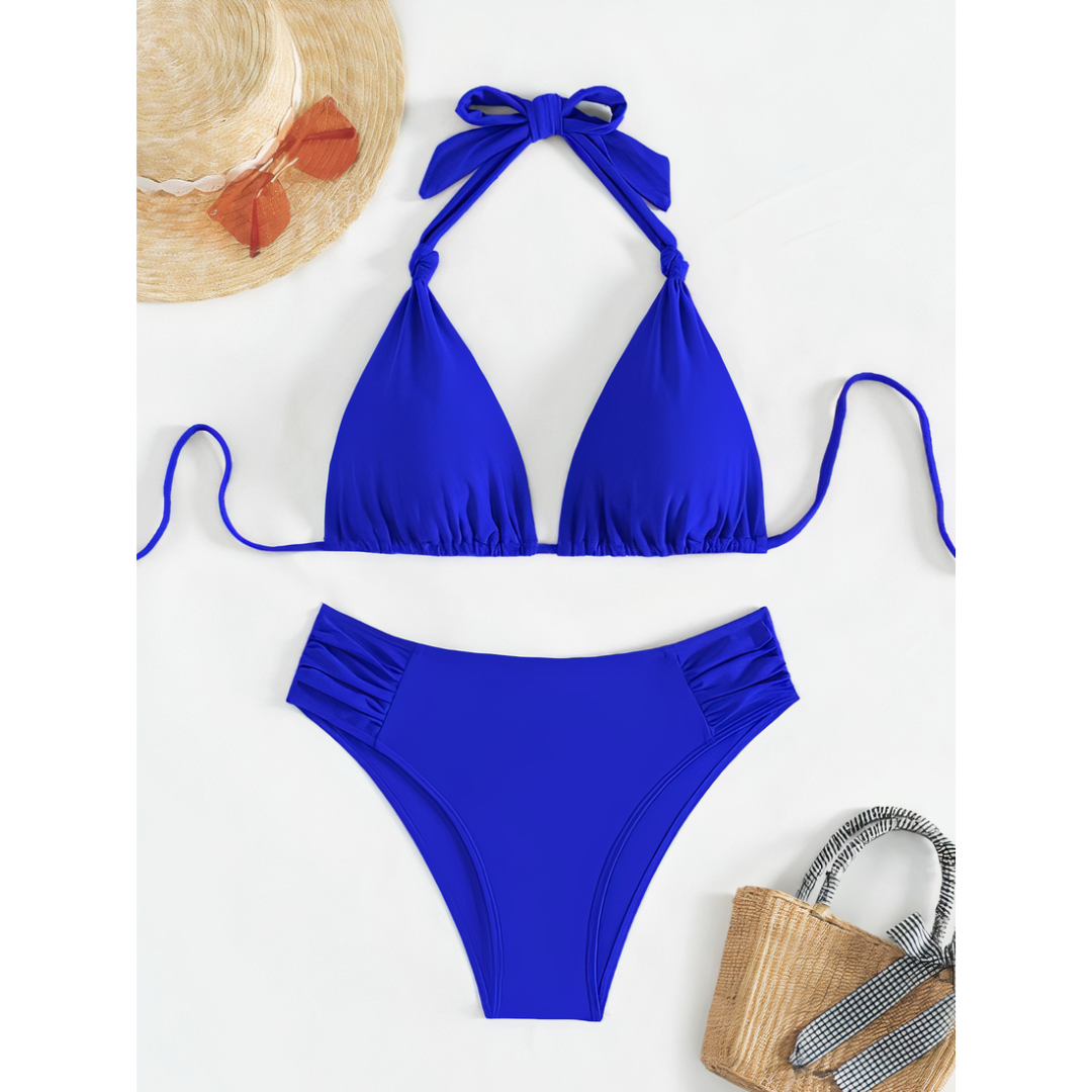Camila | Knotted Halter Bikini Set