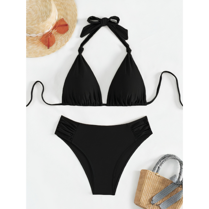 Camila | Knotted Halter Bikini Set