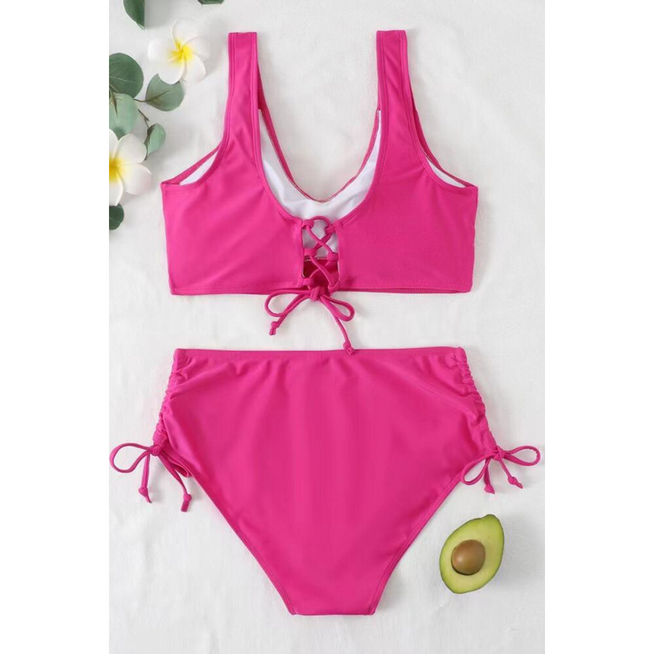 Maya | Wrap Front High-Waist Bikini Set