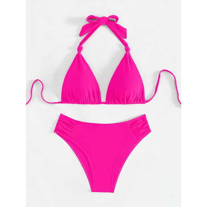 Camila | Knotted Halter Bikini Set