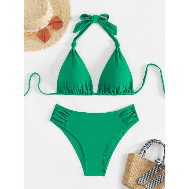 Camila | Knotted Halter Bikini Set