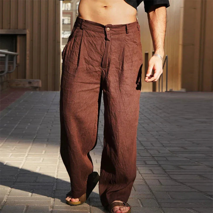 Geoffrey | Relaxed Linen Trousers