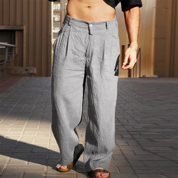 Geoffrey | Relaxed Linen Trousers