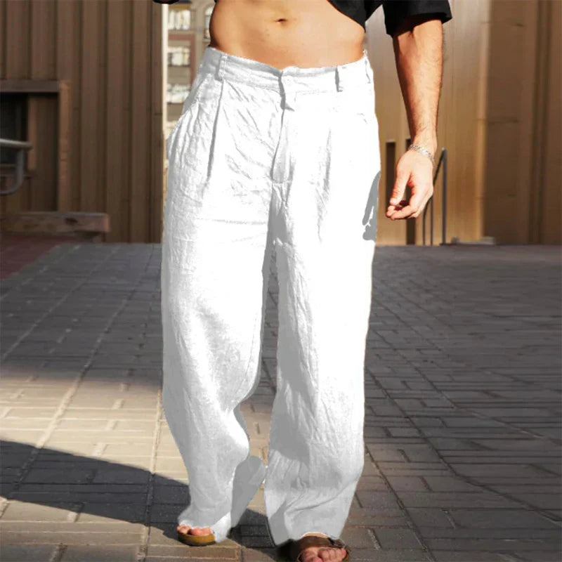 Geoffrey | Relaxed Linen Trousers
