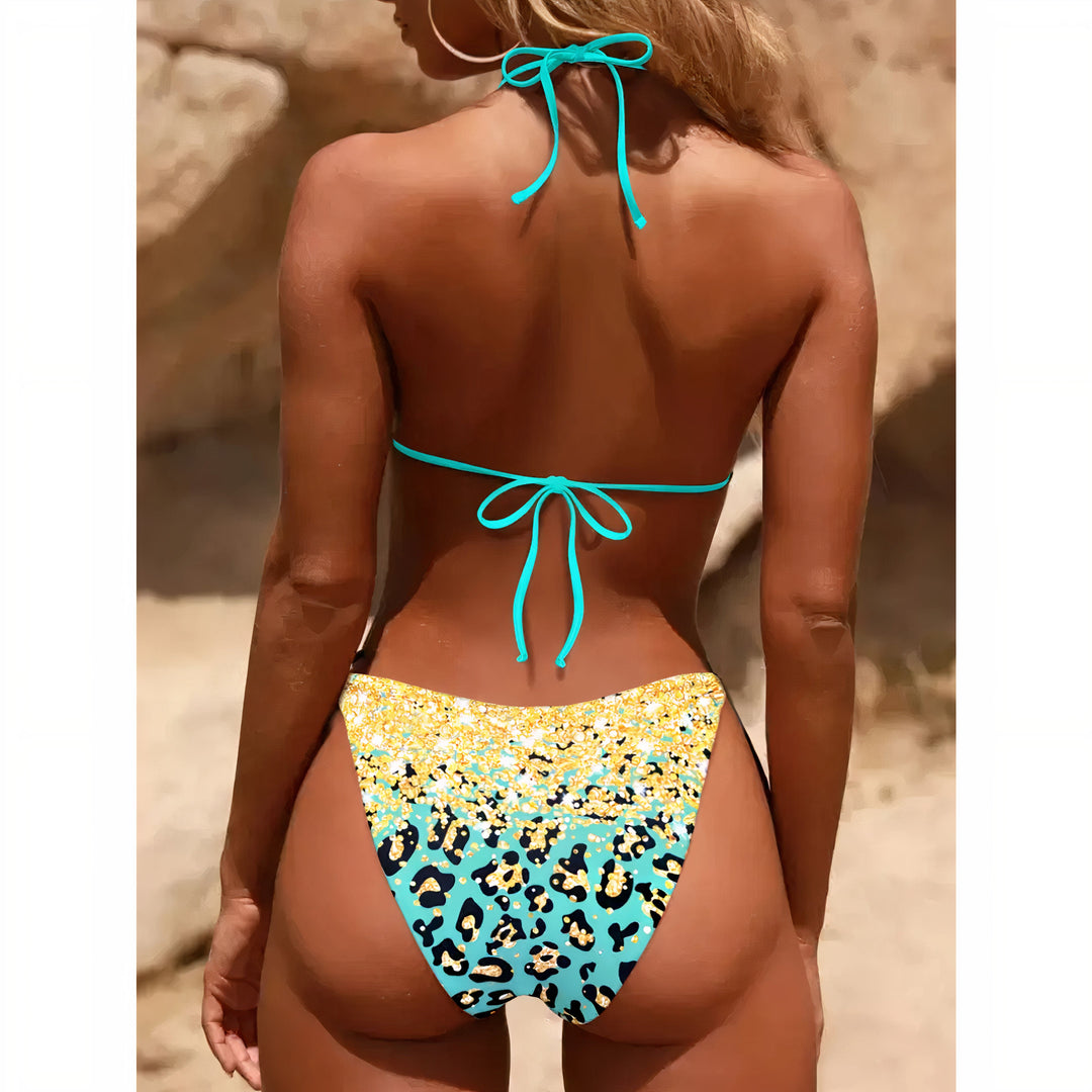 Sasha | Wild Print Triangle Bikini Set